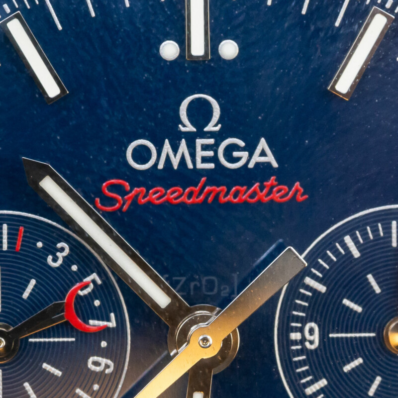 Omega Speedmaster Moonphase Blue Side Of The Moon Watch Full Set #60902