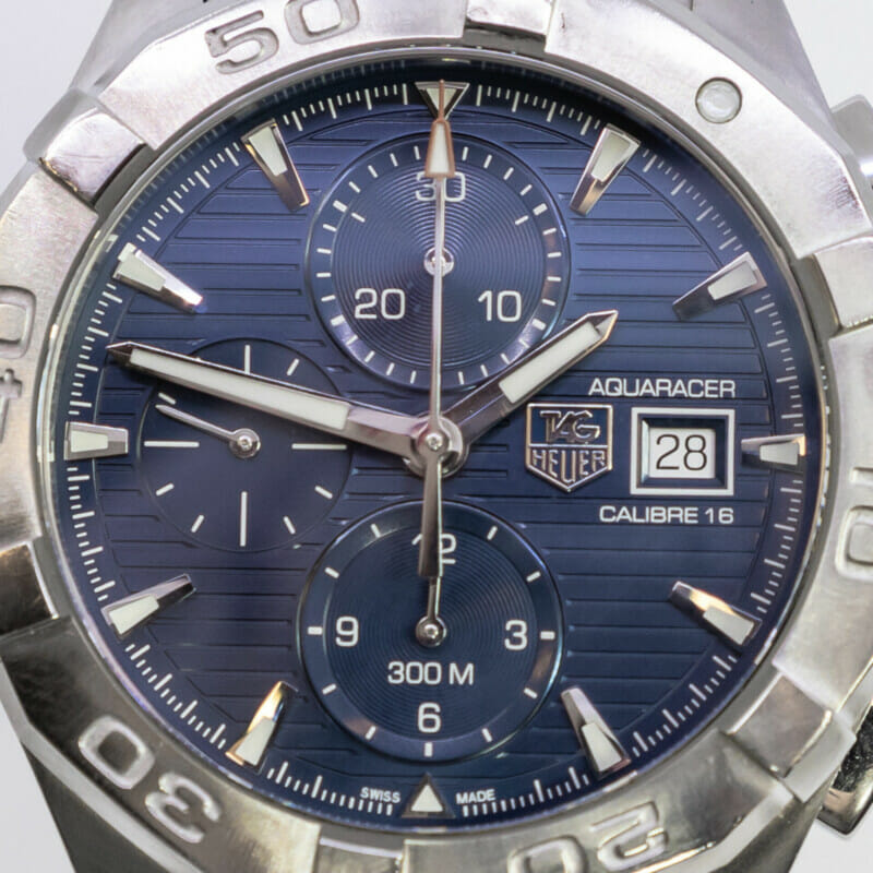 Tag Heuer Aquaracer Calibre 16 Automatic Chronograph Watch CAY2112-0 Blue #60144