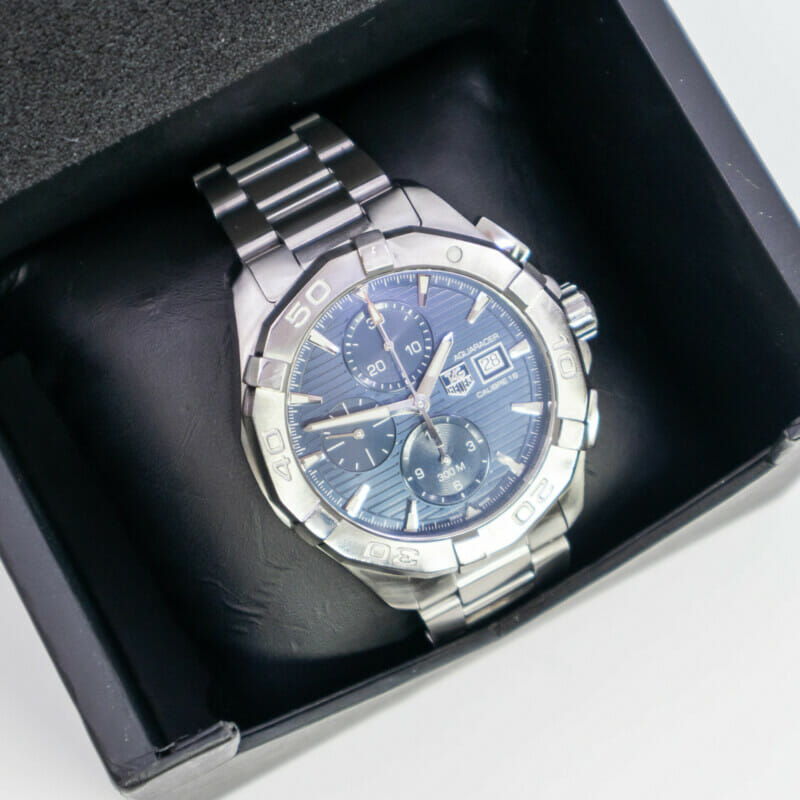 Tag Heuer Aquaracer Calibre 16 Automatic Chronograph Watch CAY2112-0 Blue #60144