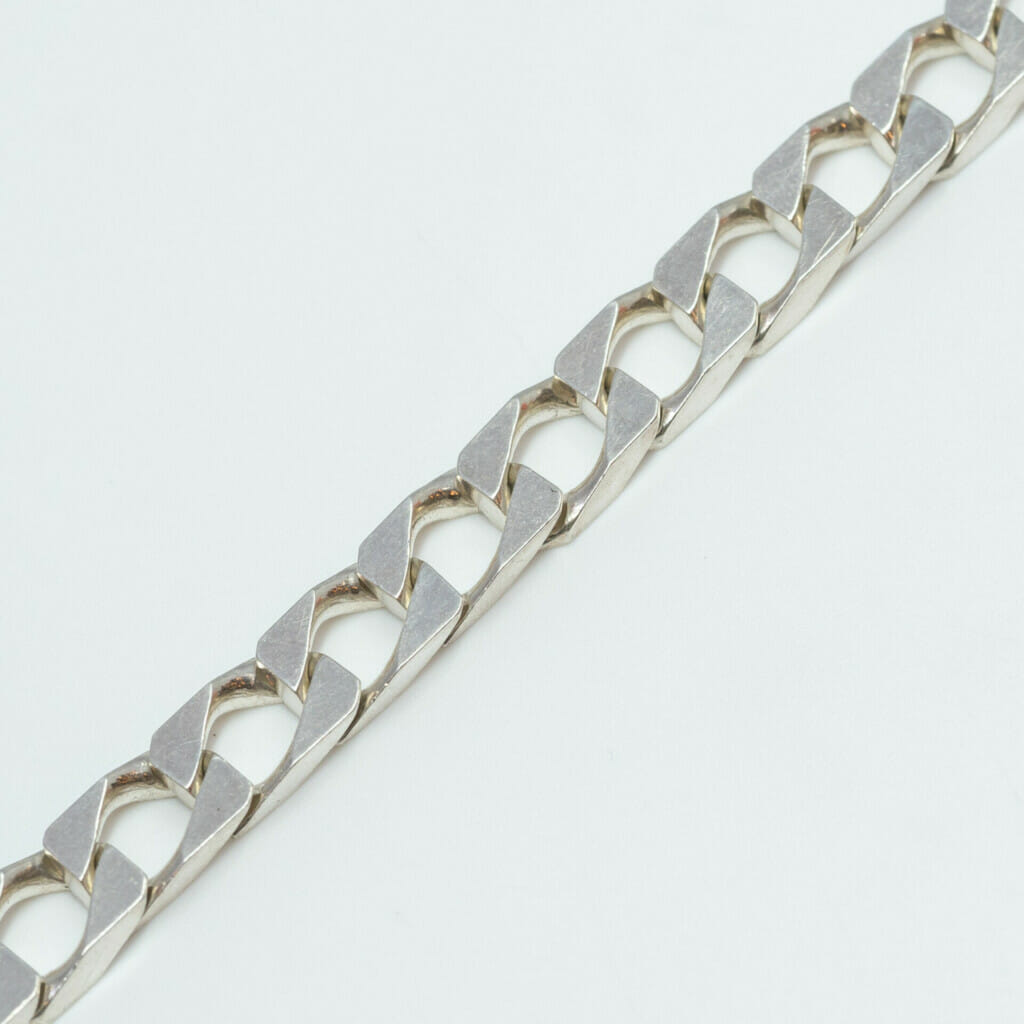 Sterling Silver Curb Link Bracelet 21.5cm #21344 Sterling Silver Curb Link Bracelet 21.5cm #21344 - Image 5