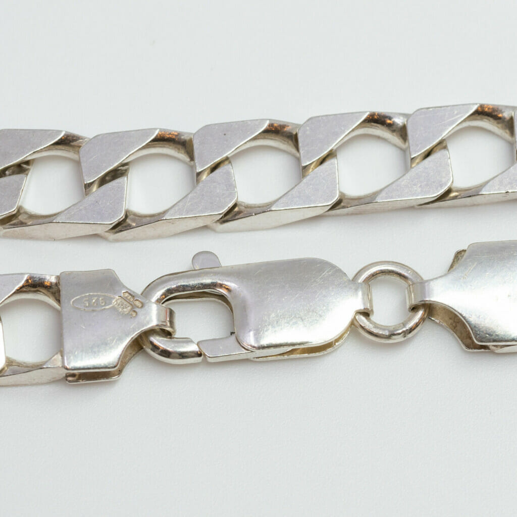 Sterling Silver Curb Link Bracelet 21.5cm #21344 Sterling Silver Curb Link Bracelet 21.5cm #21344 - Image 3