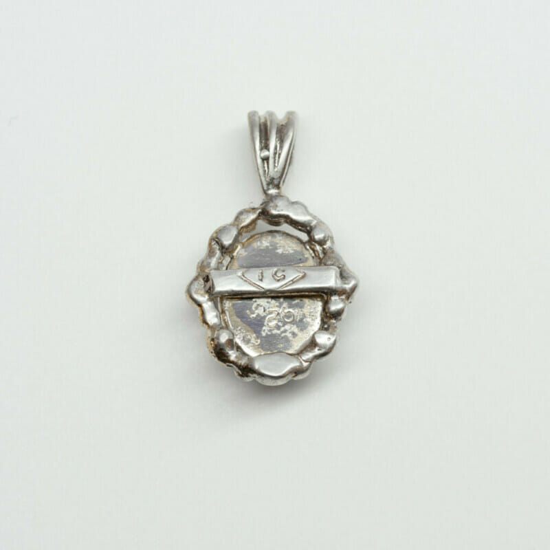 Small Sterling Silver Opal Triplet Pendant #61054