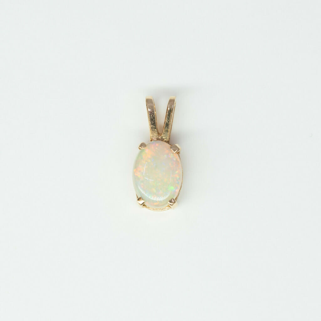 14ct Yellow Gold Opal Pendant 585 #61032 14ct Yellow Gold Opal Pendant 585 #61032