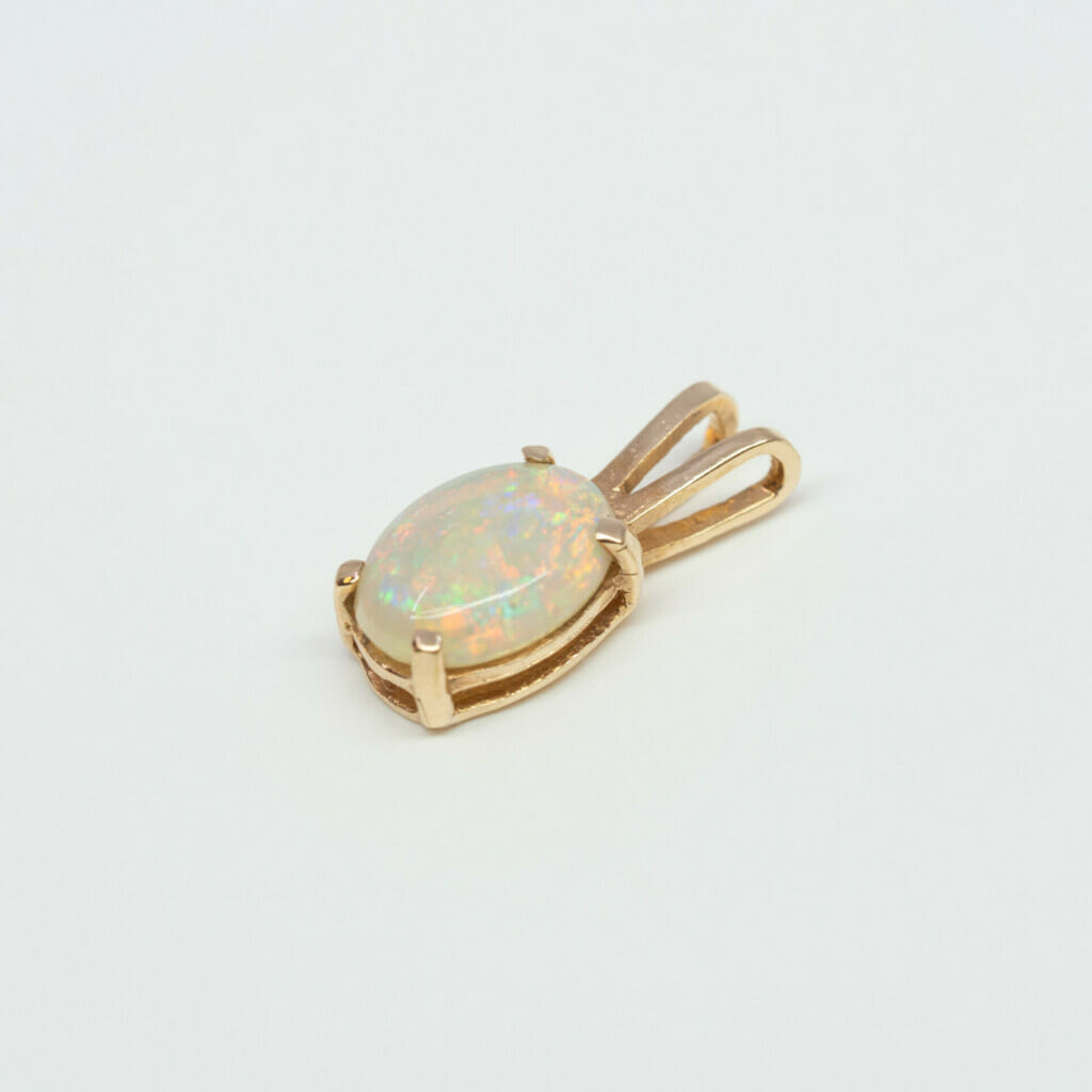 14ct Yellow Gold Opal Pendant 585 #61032 14ct Yellow Gold Opal Pendant 585 #61032 - Image 2