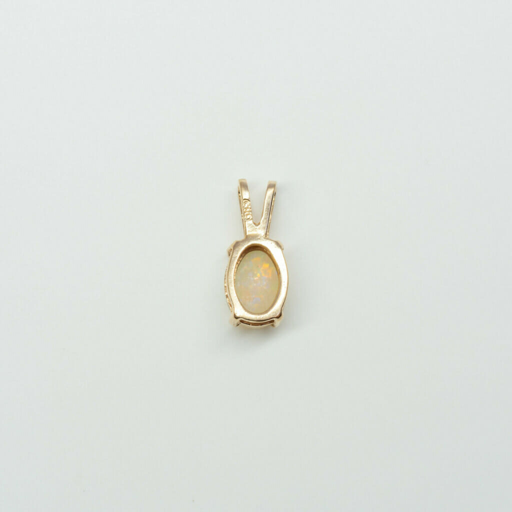 14ct Yellow Gold Opal Pendant 585 #61032 14ct Yellow Gold Opal Pendant 585 #61032 - Image 4