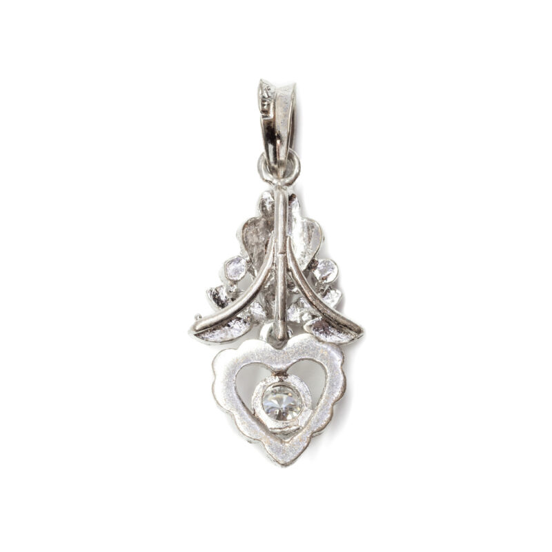 Sterling Silver Diamond Earring & Pendant Set Val $1550 #24601