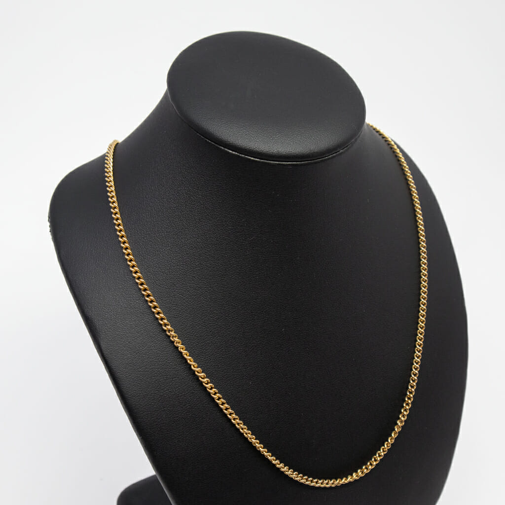 9ct Yellow Gold Round Curb Chain Necklace 50cm 375 #54528 9ct Yellow Gold Round Curb Chain Necklace 50cm 375 #54528 - Image 3
