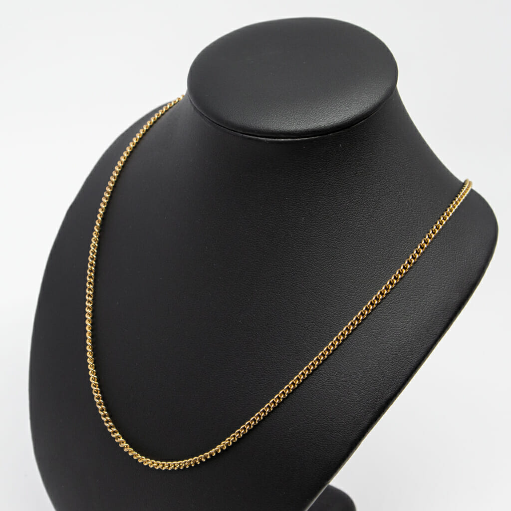 9ct Yellow Gold Round Curb Chain Necklace 50cm 375 #54528 9ct Yellow Gold Round Curb Chain Necklace 50cm 375 #54528 - Image 2