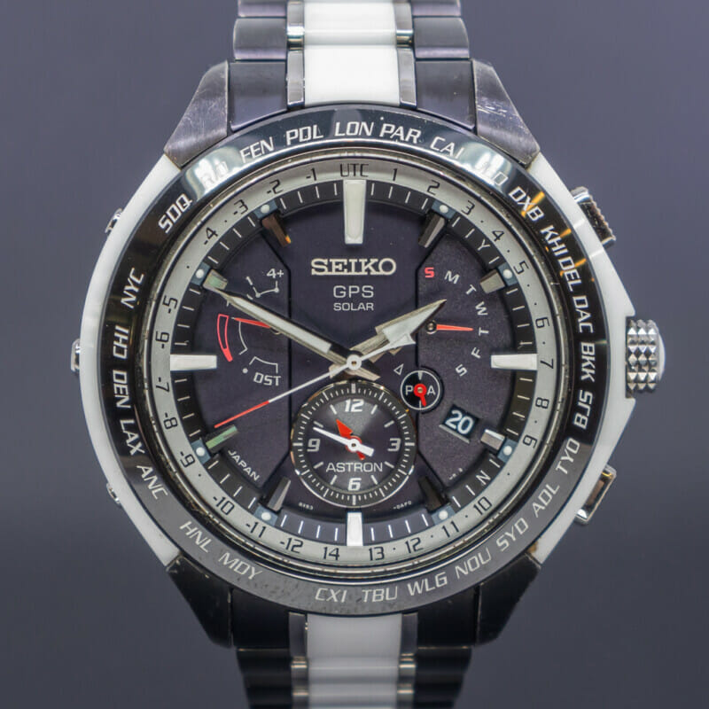 Seiko Astron 8X53-0AG0-2 Limited Edition Titanium Ceramic GPS Solar Watch #61168