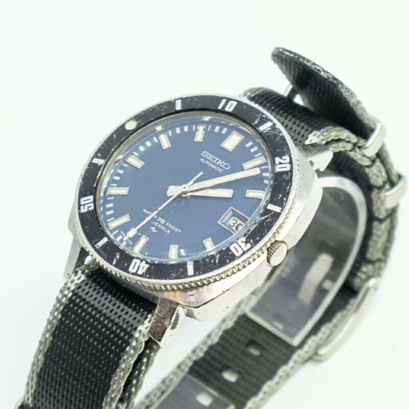 Seiko 7005-8052 Rare Blue Dial Poor Mans 62MAS Watch - Serviced #60753
