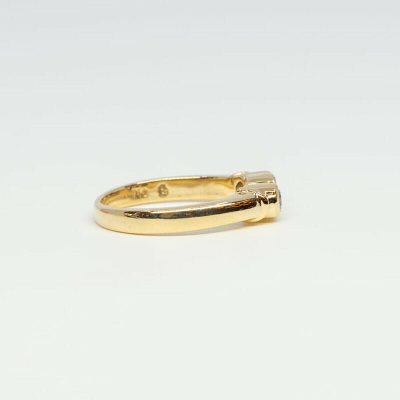 18ct Yellow Gold Diamond Trilogy Ring 0.50ct TW Size M #448-1