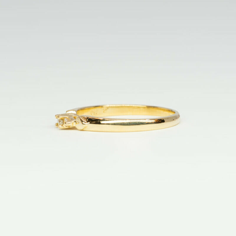 18ct Yellow Gold Diamond Trilogy Ring Size L 1/2 #4183-2