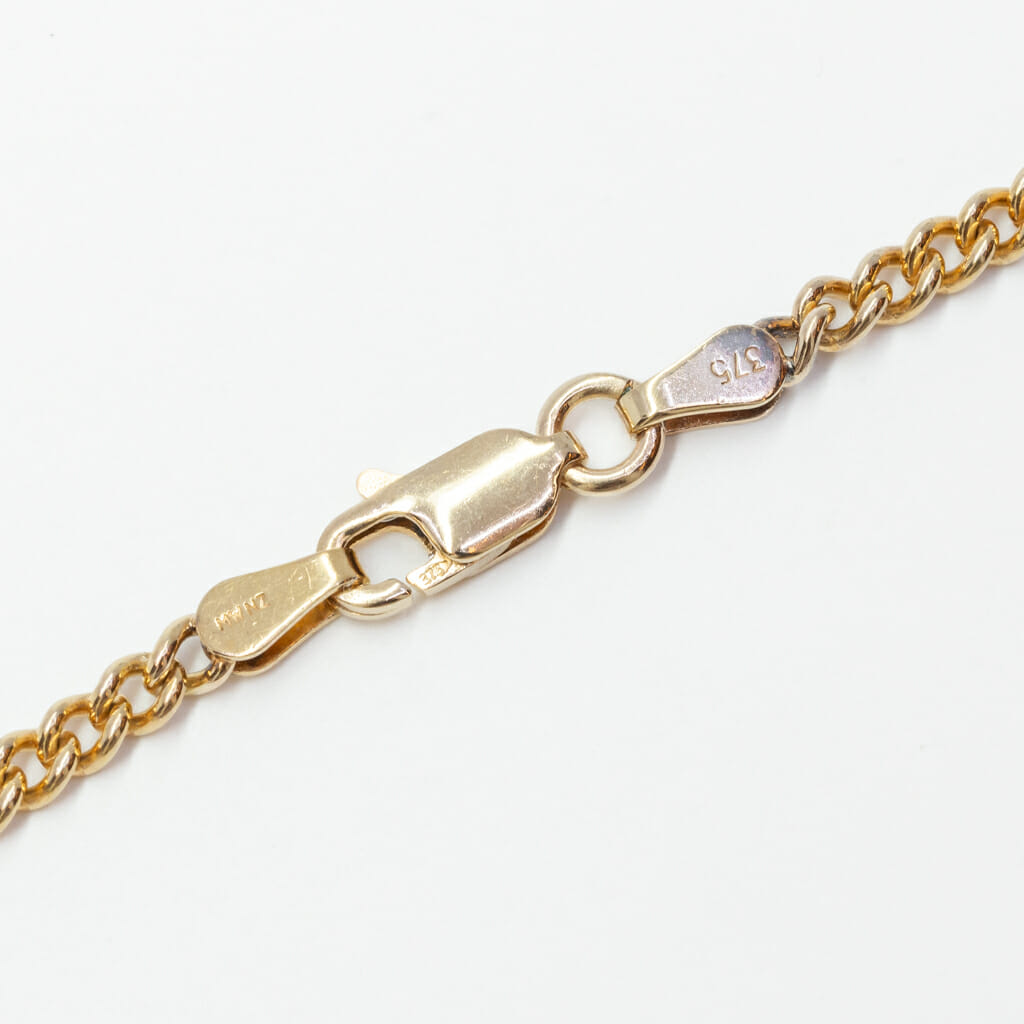 9ct Yellow Gold Round Curb Chain Necklace 50cm 375 #54528 9ct Yellow Gold Round Curb Chain Necklace 50cm 375 #54528 - Image 6