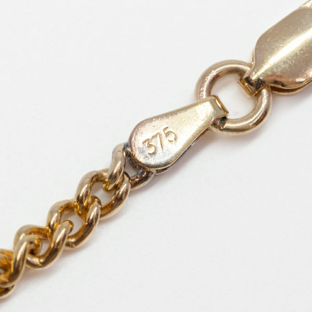9ct Yellow Gold Round Curb Chain Necklace 50cm 375 #54528 9ct Yellow Gold Round Curb Chain Necklace 50cm 375 #54528 - Image 5