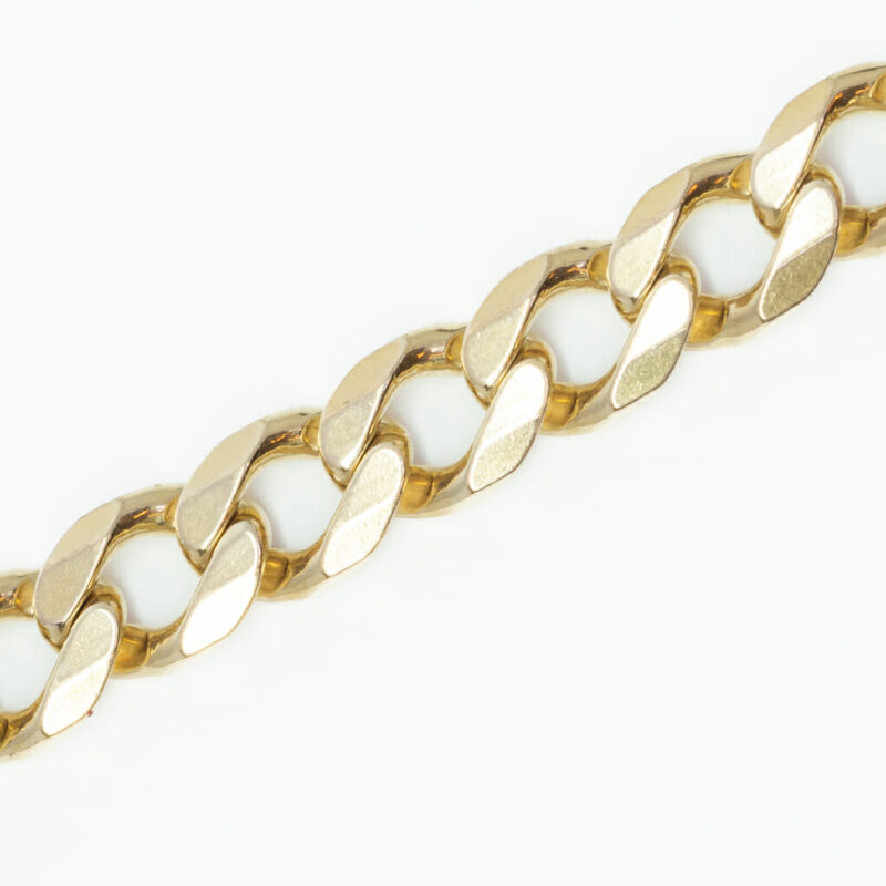 9ct Yellow Gold Wide Curb Link Chain 53.1gr 60cm #61079 - Image 2