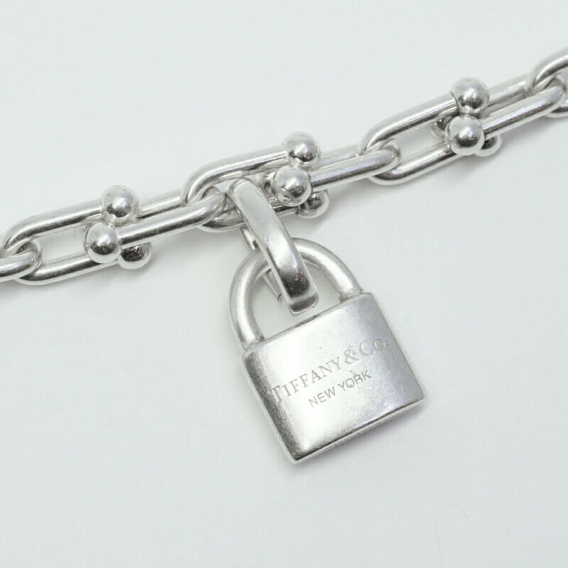 Tiffany & Co Hardwear Silver Small Wrap Necklace in Box #61294
