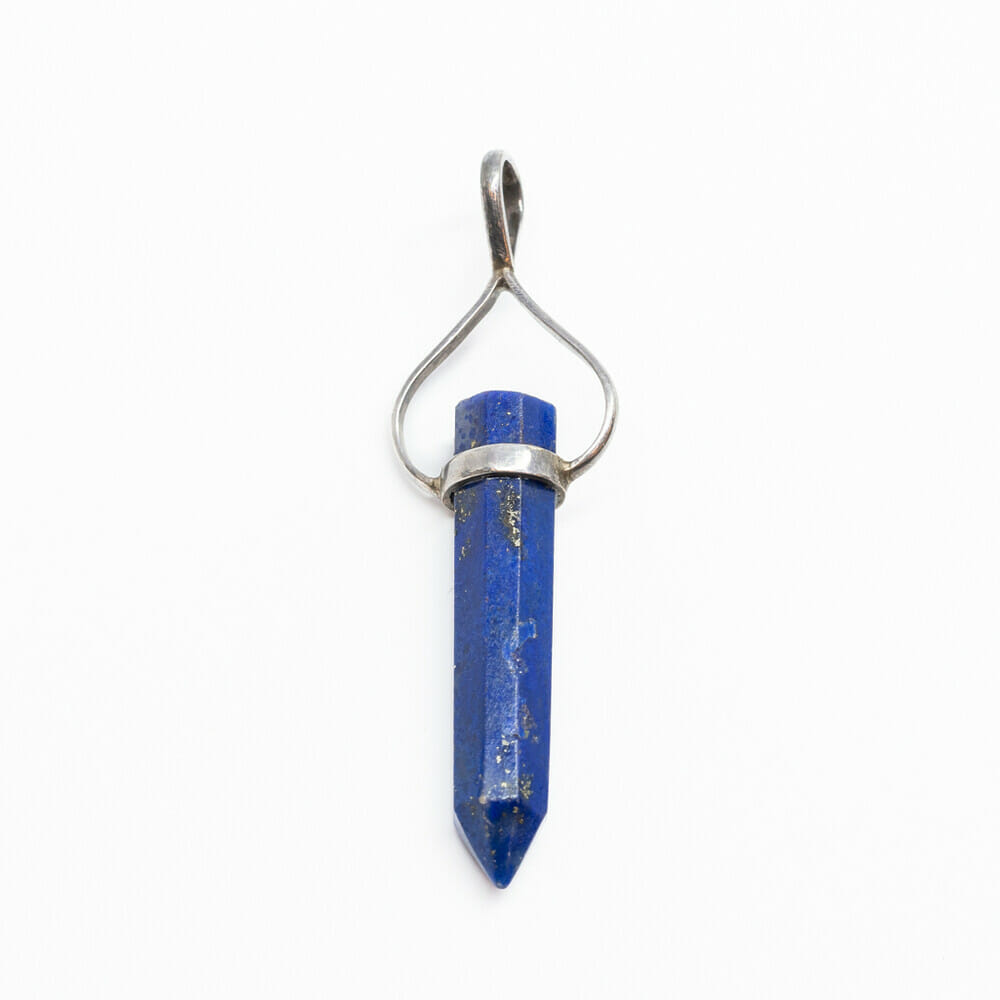 Sterling Silver Lapis Lazuli Drop Pendant #61255-18