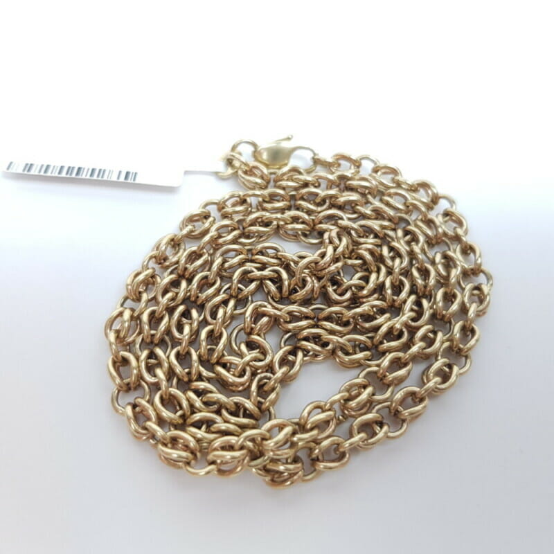 9ct Yellow Gold Cable Link Chain Necklace #52161