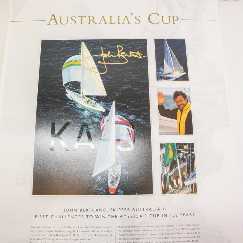 Australia's Cup John Bertrand Signed Limited Edition Print with COA #60764 - Image 9