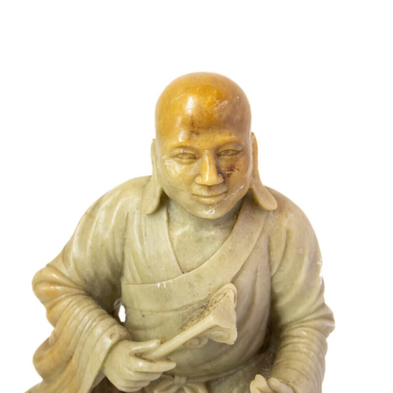 Soapstone Carving of Monk on a Stand A/F #53932