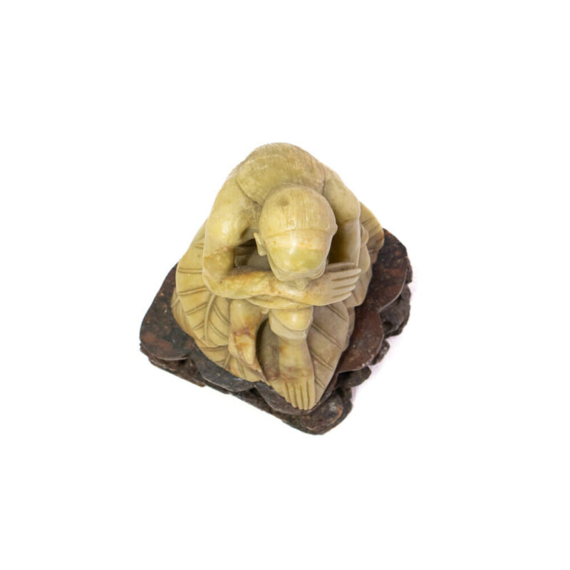 Soapstone Carving of Monk with Long Nails #53933