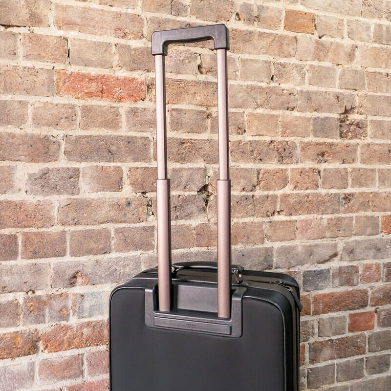 Prada Saffiano Leather & Nylon Trolley Carry On Suitcase Bag #61308