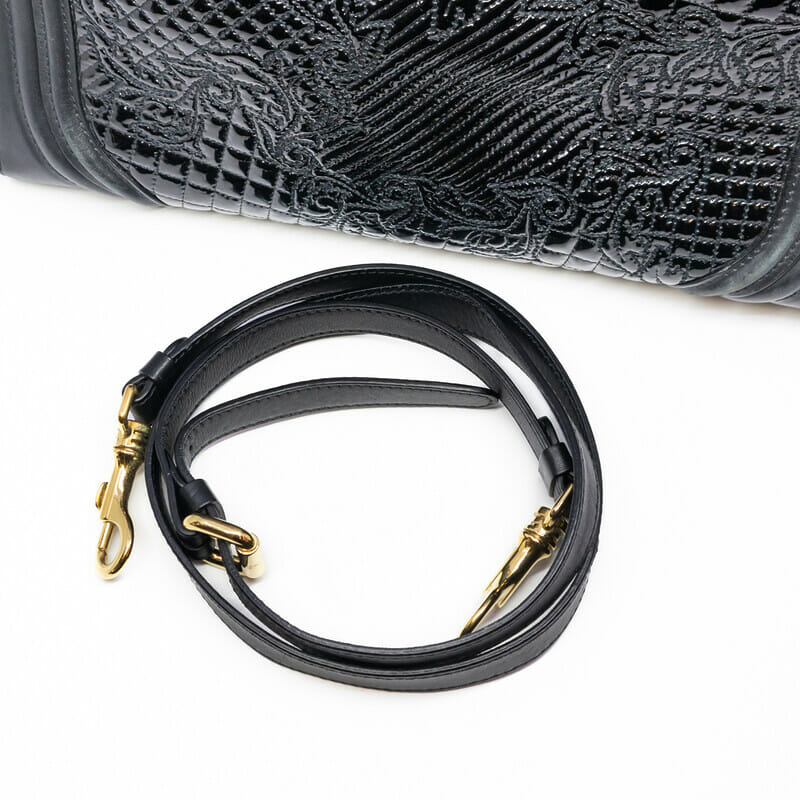 Versace Vanitas Icon Black & Gold-Tone Tote Bag + Dustbag #61233