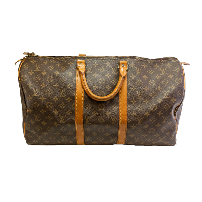 Vintage Louis Vuitton Bag VI881 Keepall Bandoulire 50 Monogram Duffle #61059