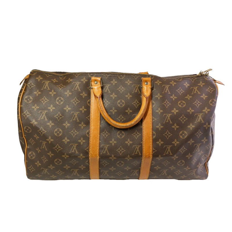 Vintage Louis Vuitton Bag VI881 Keepall Bandoulire 50 Monogram Duffle #61059