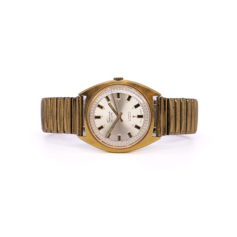 Vintage Felicia De Luxe 17 Jewels Incabloc Manual Watch 36mm #4870-1