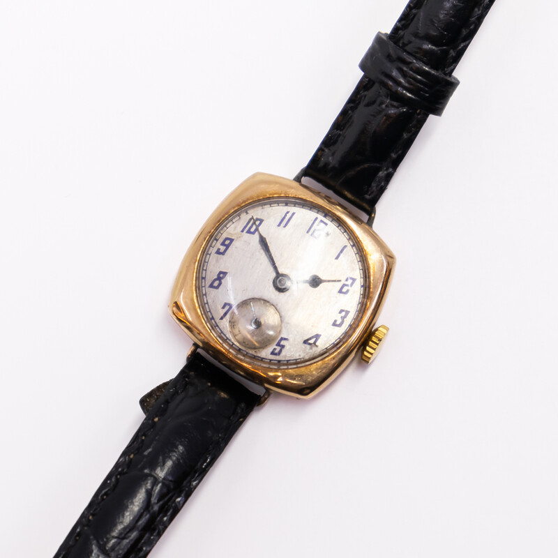 Antique Mido 9ct Gold Manual Watch C.1926 (Engraved) #61537