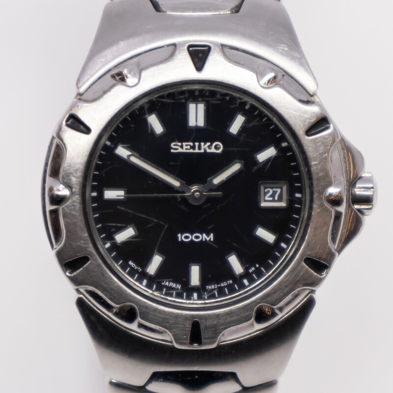 Seiko Ladies Quartz Stainless Steel Watch TN82-6E60 26mm #60468