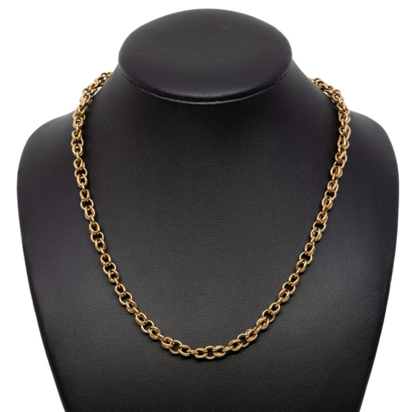 9ct Yellow Gold Cable Link Chain Necklace #52161