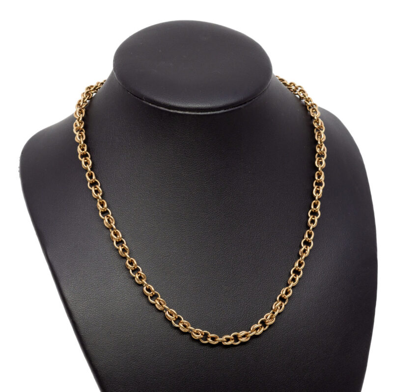 9ct Yellow Gold Cable Link Chain Necklace #52161