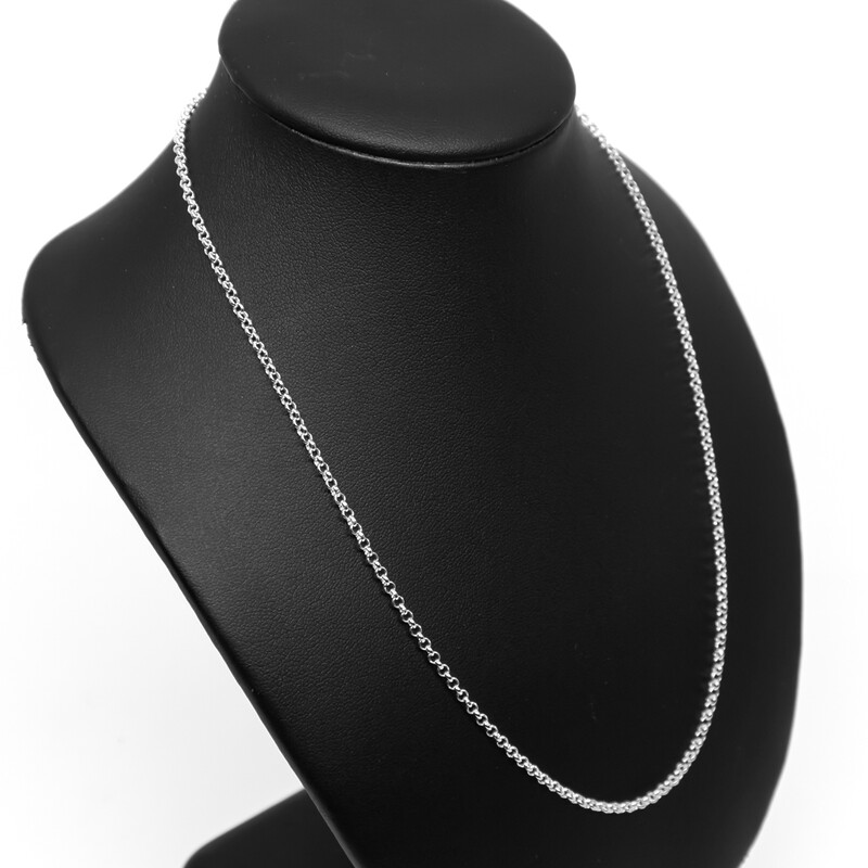 *New* Sterling Silver Fine Belcher Chain Necklace 45cm #61660