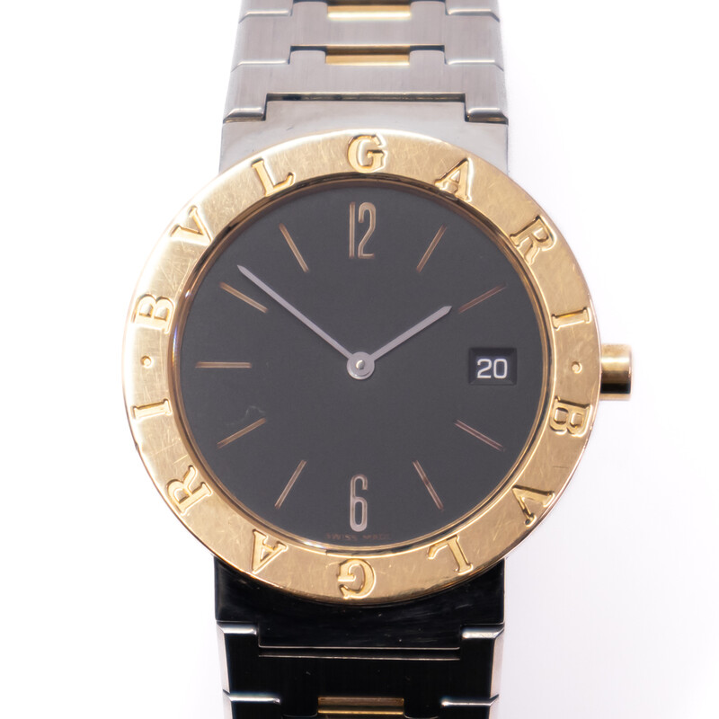 BVLGARI Two Tone 18ct Gold & Stainless Watch 33mm BB33SGD #61182