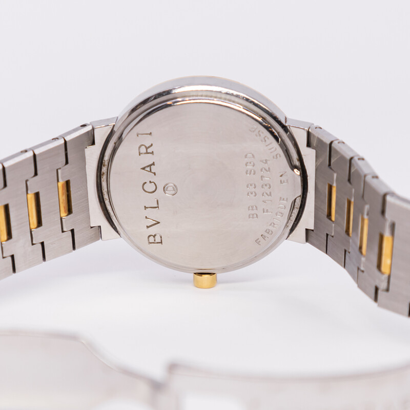 BVLGARI Two Tone 18ct Gold & Stainless Watch 33mm BB33SGD #61182