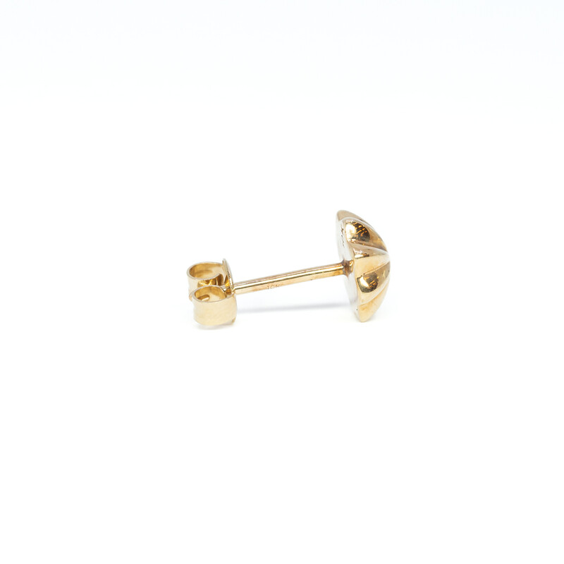 Single 9ct Yellow Gold Stud Earring #59659
