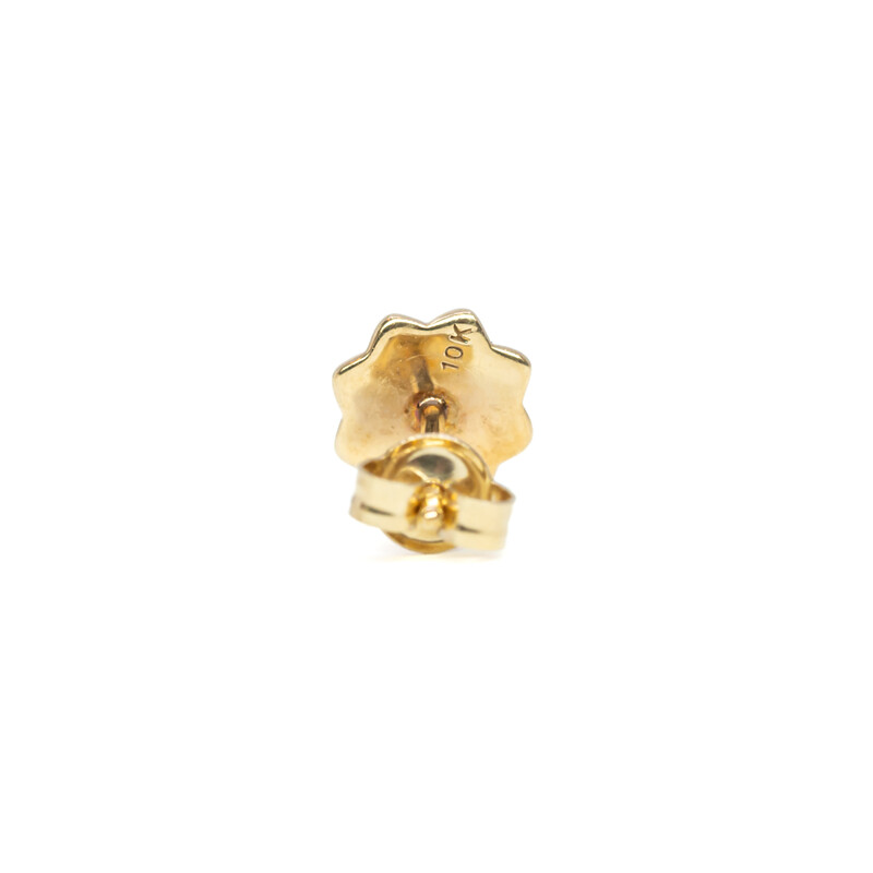 Single 9ct Yellow Gold Stud Earring #59659
