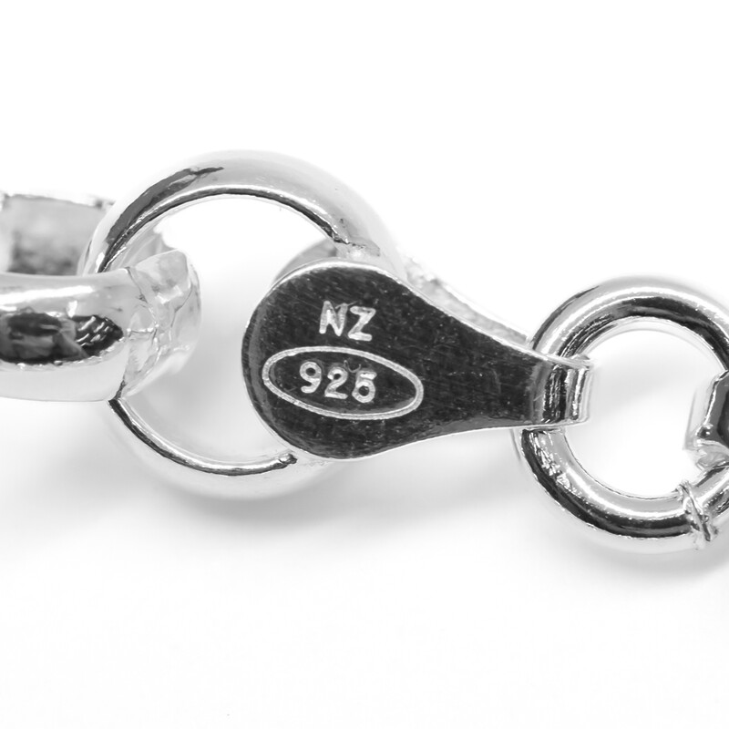 *New* Sterling Silver Round Belcher Bracelet 19cm #61665 #61665