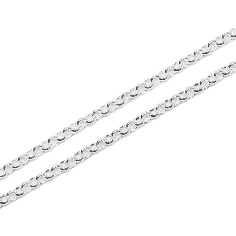 *New* Sterling Silver Fine Belcher Chain Necklace 50cm #61661