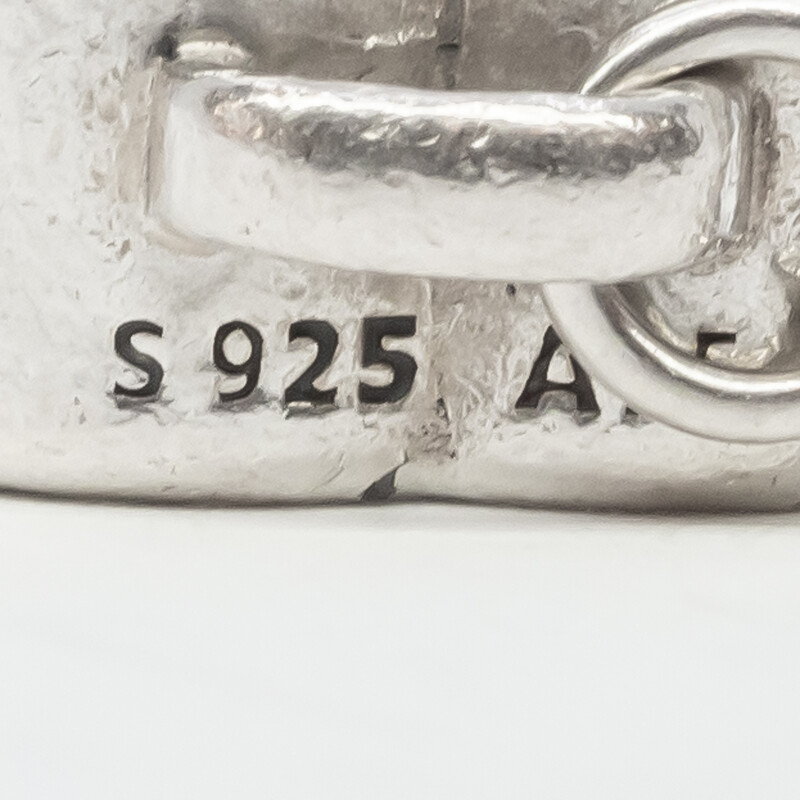 Pandora Sterling Silver Pave Heart Padlock Charm - Broken Key #60347-2