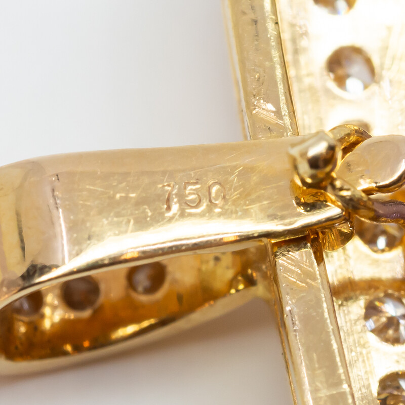18ct Yellow Gold 8.5ct Amethyst & 1.03ct TW Diamond Pendant Val $7400 #61257