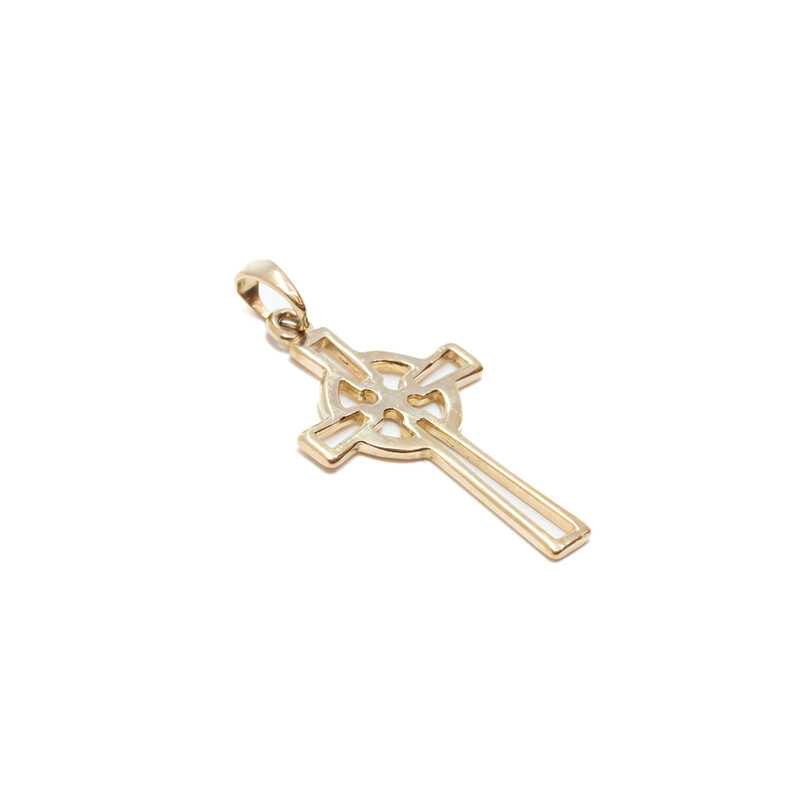 9ct Yellow Gold Cross Pendant #61219