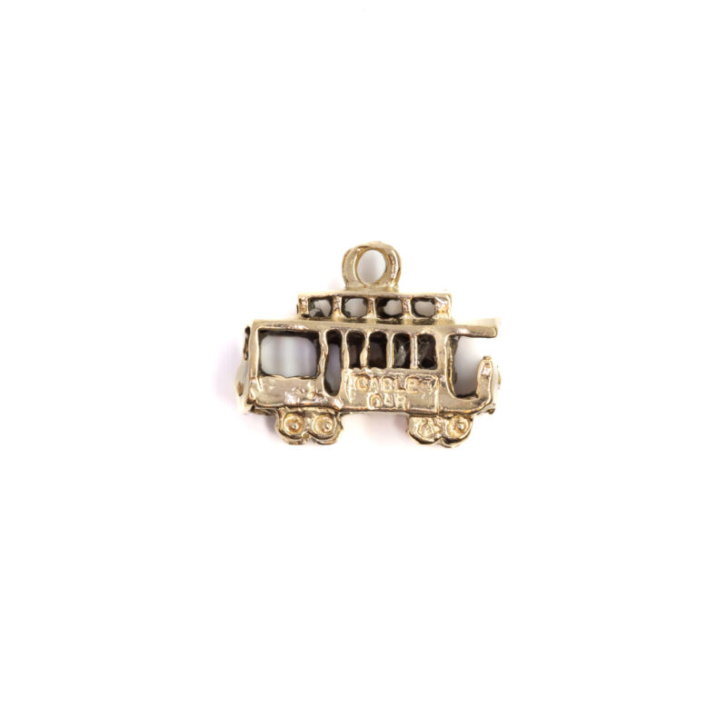 14ct Yellow Gold Cable Car / Tram Charm #58947-4