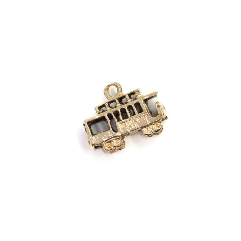 14ct Yellow Gold Cable Car / Tram Charm #58947-4