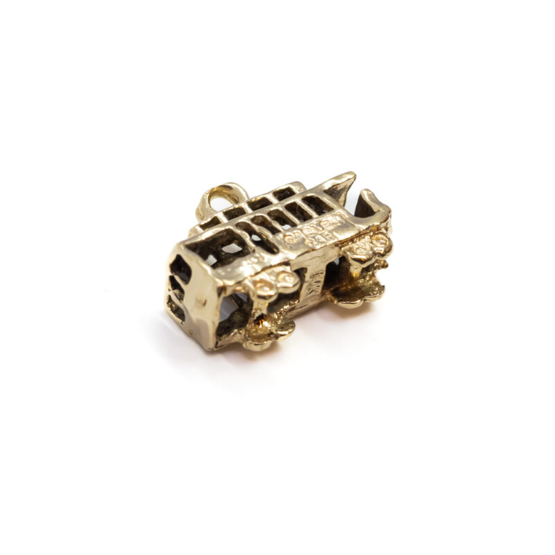 14ct Yellow Gold Cable Car / Tram Charm #58947-4