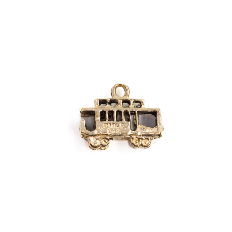 14ct Yellow Gold Cable Car / Tram Charm #58947-4