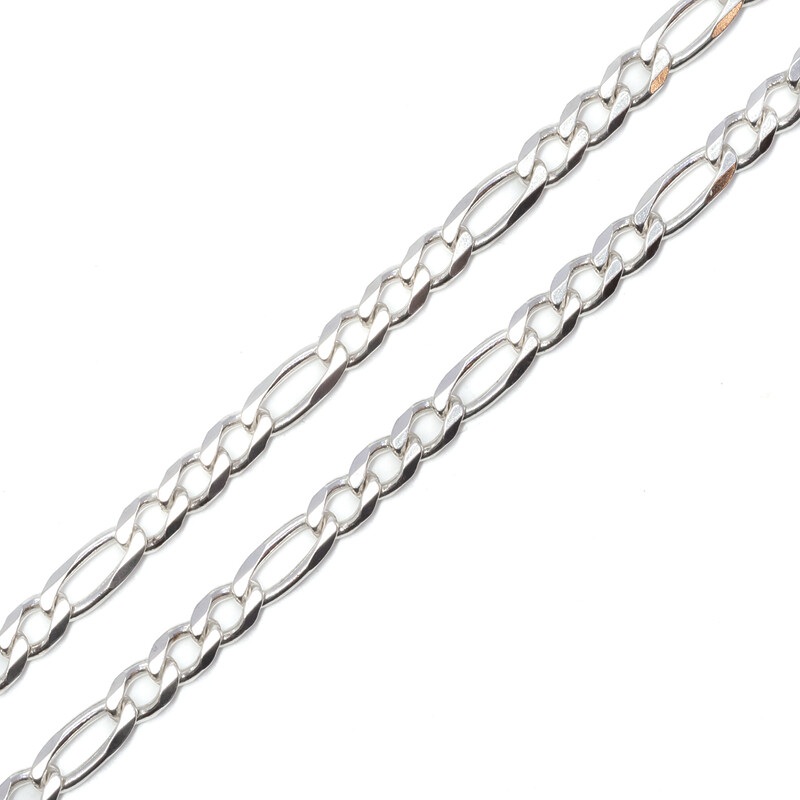 Sterling Silver Figaro Necklace Chain 70cm #61607