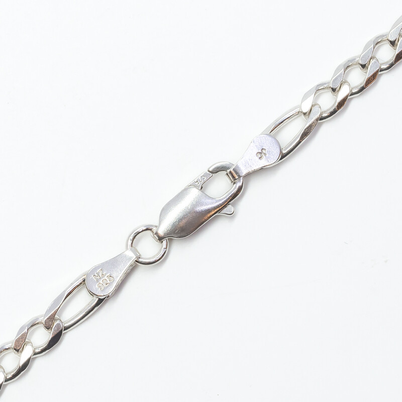 Sterling Silver Figaro Necklace Chain 70cm #61607